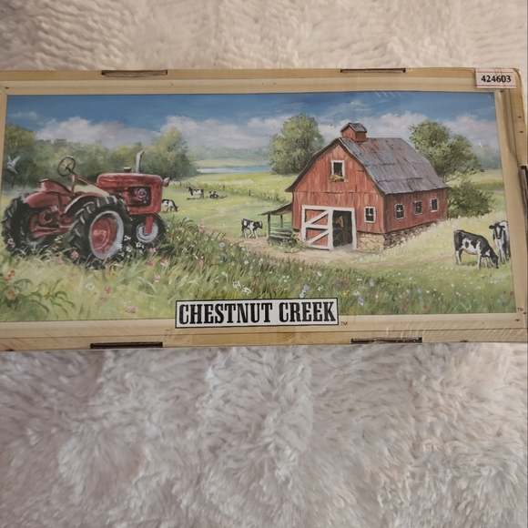 Vintage Chestnut Creek Apple Orchard Ceramic Creamer & Sugar Set NEW - Picture 8 of 9